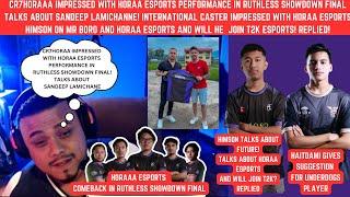 @cr7horaaYT IMPRESSED WITH @HoraaEsportsOfficial COMEBACK! HIMSON REPLIED ON JOINING T2K|UPDATES