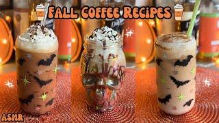 ASMR Fall Coffee Recipes | Whispered Voiceover ️