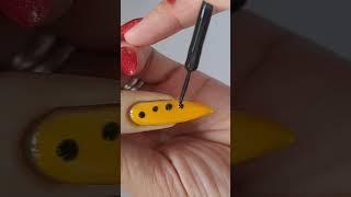 Easy DIY Yellow Nail Art At Home 2023 #shorts