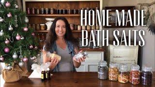 HOME MADE BATH SALTS / Make Your Own Bathsalt Recipes #HOMESTEADING #BATHSALTS