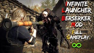 INFINITE ROCKET LAUNCHER | BERSERKER MOD | Full Gameplay | Resident Evil 4 Remake.