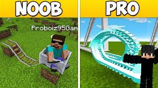 NOOB vs PRO: EPIC ROLLER COASTER BUILD CHALLENGE with @ProBoiz95