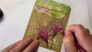 Art Journal Envelope by Sarah Anderson - A Lavinia Stamps Tutorial