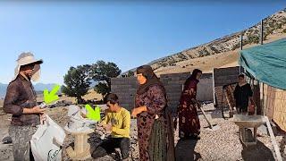 Lighting for the Night: Fariba and her relatives work to light the night