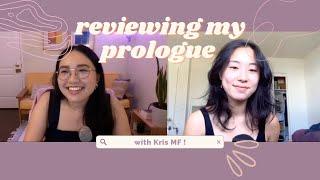 ️ getting feedback on my ya fantasy novel’s prologue from Kris MF!