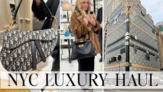 Luxury Shopping ONE DAY TRIP (With John!!) To NYC | Christmas 2024