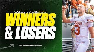 College Football Week 2 WINNERS & LOSERS: Texas asserts DOMINANCE