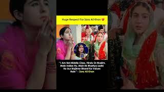 Proud of Sara Ali Khan for embracing unity in diversity #SaraAliKhan #ProudIndian #UnityInDiversity