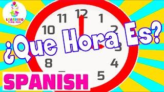 TELLING TIME in SPANISH for KIDS! | EASY Beginner SPANISH Language Learning