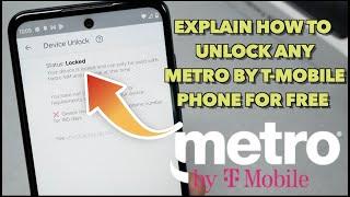 explain how to unlock any metro by t-mobile  phone for free as (2023)