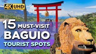 TOP 15 Must-Visit Tourist Spots in BAGUIO Philippines! UPDATED 【4K】