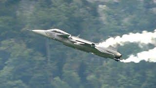 Saab JAS-39C Gripen Swedish Air Force flying Display Mollis Zigermeet 2019 AirShow