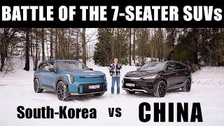 Kia EV9 AWD VS BYD Tang Flagship | RANGE TEST @120KPH (75MPH) + NOISE TEST