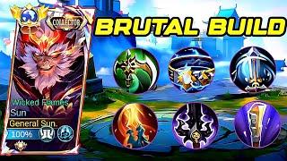 TO ALL SUN USER'S - NEW BRUTAL BUILD AND EMBLEM EXP LANE SUN TO FIGHT AGAINST META HEROES 2024!!!