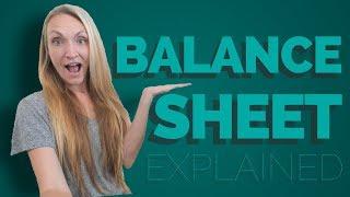 Balance Sheet Explained in Simple Terms - Accounting Balance Sheet Tutorial in Excel