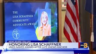 Ceremony honoring late 8News anchor Lisa Schaffer