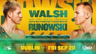 Walsh vs Runowski - September 20th | Fight Promo