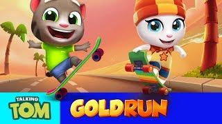 Crazy Skateboard Chase - Talking Tom Gold Run (NEW Update Trailer)