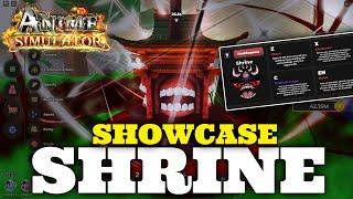 SHOWCASE SHRINE SECRETO EN ANIME SIMULATOR ROBLOX *WORLD 2* UPDATE 2 CURSES