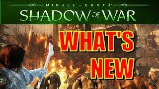 Shadow of War Gameplay Walkthrough - WHAT'S NEW vs. Shadow of Mordor