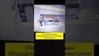 план расстановки оборудования в 3D для кафе ресторана