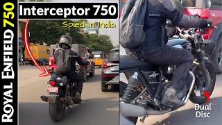 RE Interceptor 750cc Spied in India - Full Details