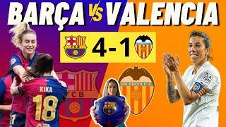 BARÇA 4 - 1 VALENCIA ️ COMENTARIOS EN VIVO  J. 21 de Liga F