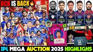 13 Year Old Kid Joins IPL!  RCB’s New Era Begins IPL 2025 Mega Auction Highlights  InCrico