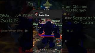 How To Play DPS Tank Warrior In SOD (Pump/Speedrun)
