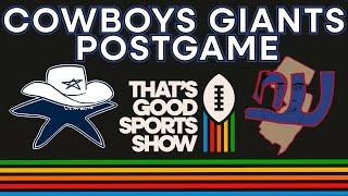 Cowboys vs Giants Postgame REACTIONS | ThatsGoodSports