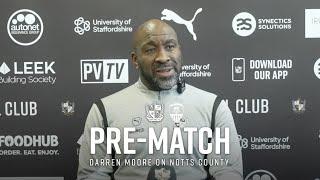 Pre-Match | Darren Moore speaks ahead of Notts County fixture