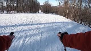 Granite Peak WI, Santa lift top to bottom via Whitetail