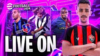 JOGANDO NA CONTA DO SORTEIO EFOOTBALL 2024 MOBILE AO VIVO