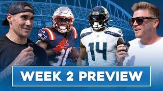 Can The Seahawks Defense Stop Patriots' RB Rhamondre Stevenson? Ft Laviska Shenault | Week 2 Preview