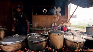 BOSS of STREET KITCHEN!! 100 POTS vs WOOD FIRE!! EXTREME JAMAICAN MEAT PILE!