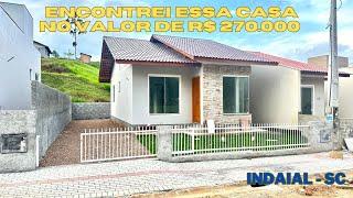 R$ 270.000! Está à venda essa linda casa em Indaial-SC