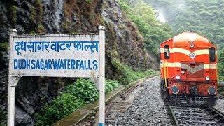 Journey Across DUDHSAGAR WATERFALLS: Londa To Madgaon - 18047 AMARAVATI EXPRESS