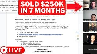 How To Make 10k Per Month Selling Life Insurance! (Private Master Mind Call)