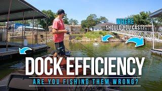 How to EFFICIENTLY fish DOCKS – Are you fishing them WRONG? 