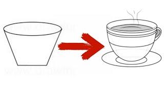 How to Draw Tea Cup | Step by Step | For Beginners | Easy Cup Drawing | Tutorial