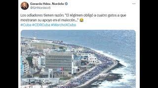 Pueblo cubano enseña los dientes a Trump y Rubio: prensa mundial censura enorme marcha de La Habana