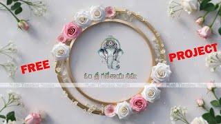 Edius Telugu Wedding Title Project Free Download  Cinematic Luxurious 3D Rose  MTS - 002