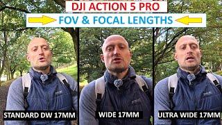 DJI OSMO ACTION 5 PRO - FIELD OF VIEW & FOCAL LENGTHS TUTORIAL