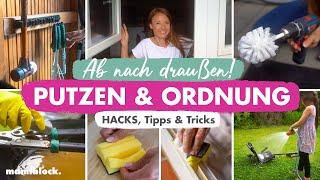 Outdoor Putztricks & Ordnungshacks | Garten, Terrasse, Balkon | Ordnen & sortieren | mamiblock