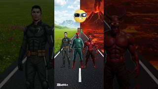 Squid game time Cr7 vs Devil vs Spiderman   #shortvideo #cristianoronaldo