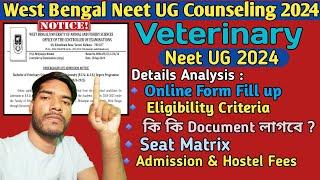 Veterinary Counseling West Bengal Neet ug 2024 wbuafsce West Bengal University of animal and fishery