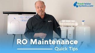 How To Maintain Your Reverse Osmosis System