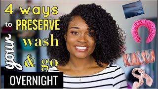 4 Ways To Preserve Your Wash and Go Overnight! | Nighttime Routine | BEAUTYBYAJ