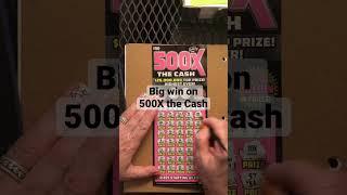 Got a nice big win on a Florida Lottery 500X the Cash scratch off ticket!