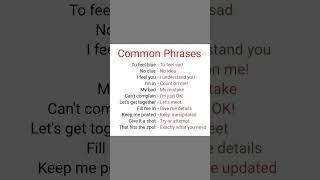 Common Phrases